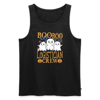 Logistiker uu Lustiger Logistiker - Männer Premium Bio Tank Top - Schwarz - Vorne - AI Model Male 178 light (178cm)