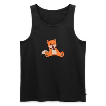 Shiba - Men's Premium Organic Tank Top - black - Front - AI Model Male 178 light (178cm)