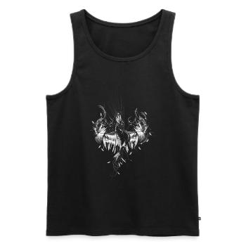 Phoenix from the ashes - Men's Premium Organic Tank Top - black - Front - AI Model Male 178 light (178cm)