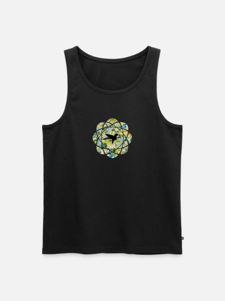 Vogel - Männer Premium Bio Tank Top - Schwarz
