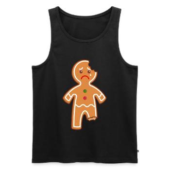 Gingerbread Man Gingerbread Man Gingerbread Mi Mi Mi - Men's Premium Organic Tank Top - black - Front - Michal (187cm)