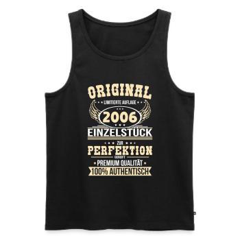 18. Geburtstag - Original 2006 Einzelstück - Männer Premium Bio Tank Top - Schwarz - Vorne - Michal (187cm)