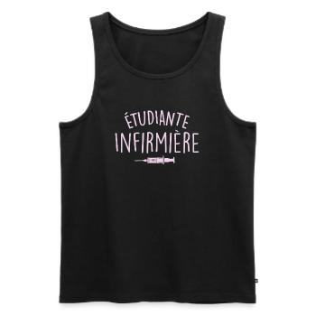 Student Nurse - Men's Premium Organic Tank Top - black - Front - AI Model Male 178 light (178cm)