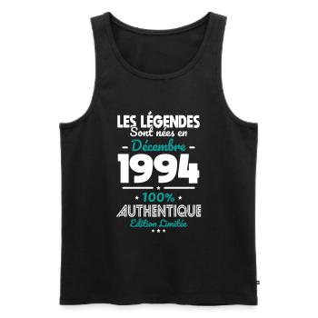 30th Anniversary - Legends Born December 1994 - Men's Premium Organic Tank Top - black - Front - Michal (187cm)