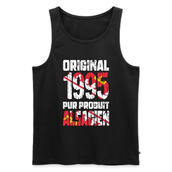 30th Anniversary - Original - 1995 - Alsatian - Men's Premium Organic Tank Top - black - Front - AI Model Male 178 light (178cm)