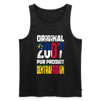 18th Birthday - Original 2007 Central African - Men's Premium Organic Tank Top - black - Front - Michal (187cm)