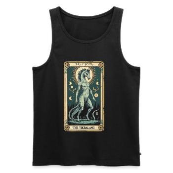 Les créatures mythologiques de Tikbalang - Débardeur bio Premium Homme - noir - Devant - AI Model Male 178 light (178cm)