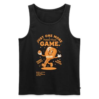 Pickleball-lustiger Pickleball-Pickleball - Männer Premium Bio Tank Top - Schwarz - Vorne - Michal (187cm)