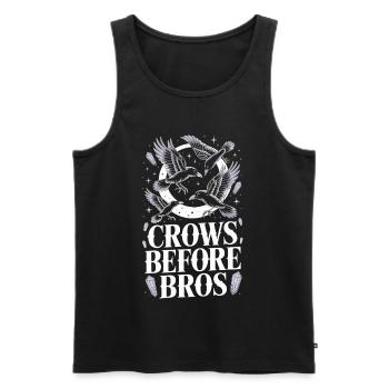 Crows over the Moon – Bro Code - Men's Premium Organic Tank Top - black - Front - Michal (187cm)