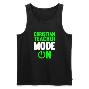 Teacher of Religion Religious Education - Men's Premium Organic Tank Top - black - Front - Michal (187cm)