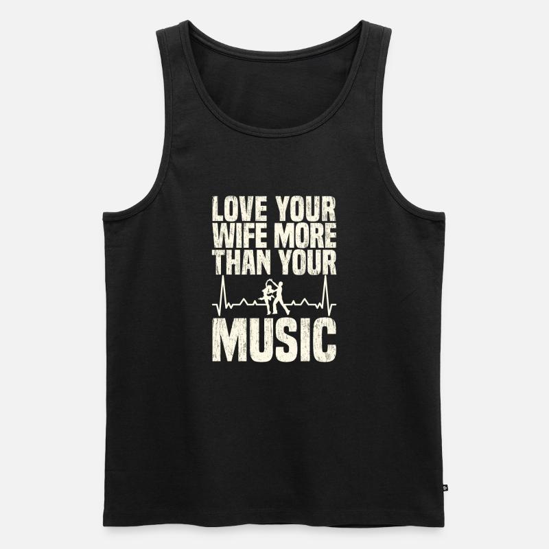 Tontechniker Toningenieur Tontechniker Ehemann - Männer Premium Bio Tank Top - Schwarz