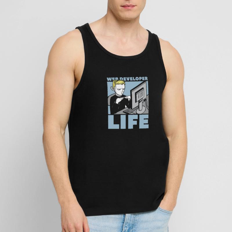 Web Developer Web Developer Web Developer Men's Premium Organic Tank Top