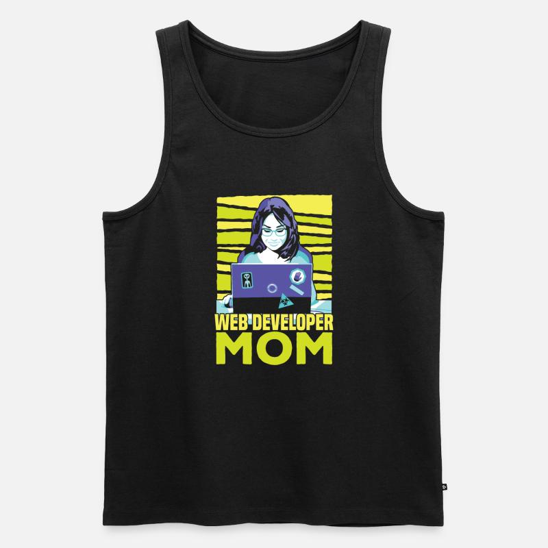 Web Entwickler Webdeveloper Web-Entwickler - Männer Premium Bio Tank Top - Schwarz