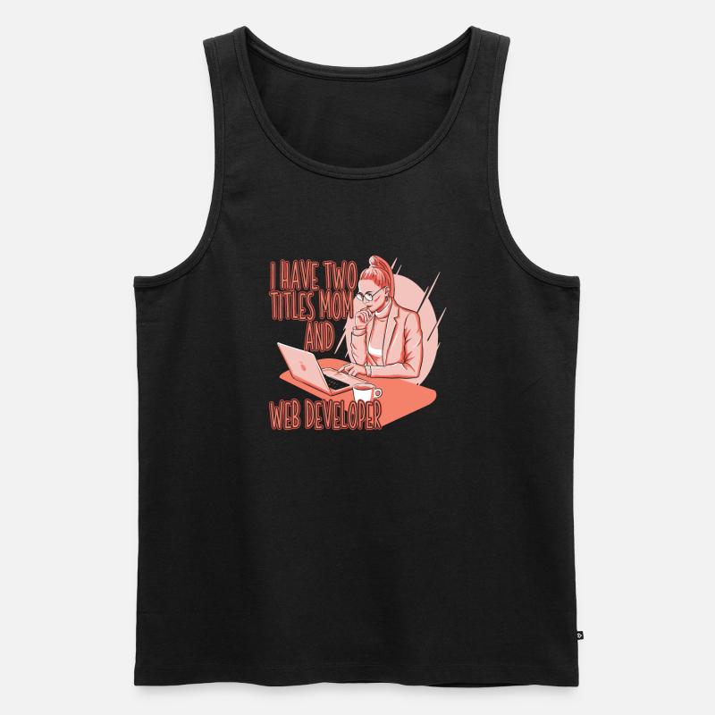 Web Entwickler Webdeveloper Web-Entwickler - Männer Premium Bio Tank Top - Schwarz