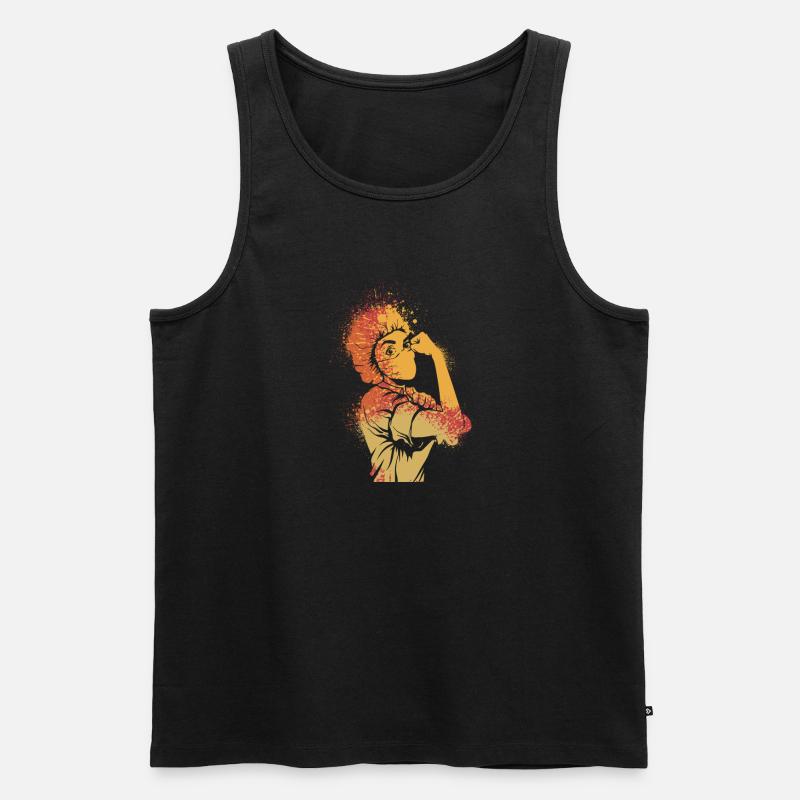 Krankenschwester - Männer Premium Bio Tank Top - Schwarz
