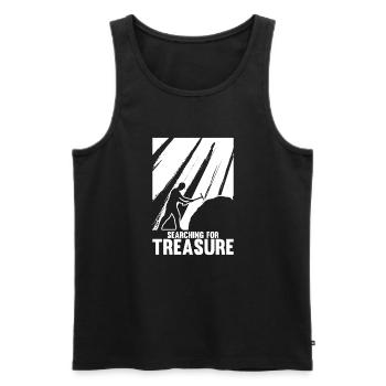 Prospectors Digging Treasure - Men's Premium Organic Tank Top - black - Front - AI Model Male 178 light (178cm)