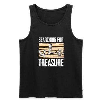 Prospectors Digging Treasure - Men's Premium Organic Tank Top - black - Front - AI Model Male 178 light (178cm)