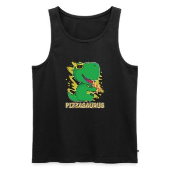 Dinosaurier Erwachsener Dinosaurier - Männer Premium Bio Tank Top - Schwarz - Vorne - Michal (187cm)