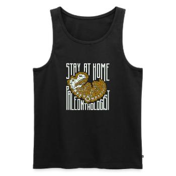 Dinosaurier Erwachsener Dinosaurier - Männer Premium Bio Tank Top - Schwarz - Vorne - Michal (187cm)