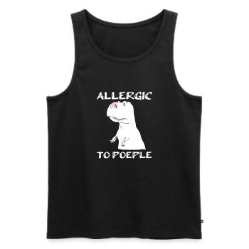 Dinosaurier Erwachsener Dinosaurier - Männer Premium Bio Tank Top - Schwarz - Vorne - Michal (187cm)