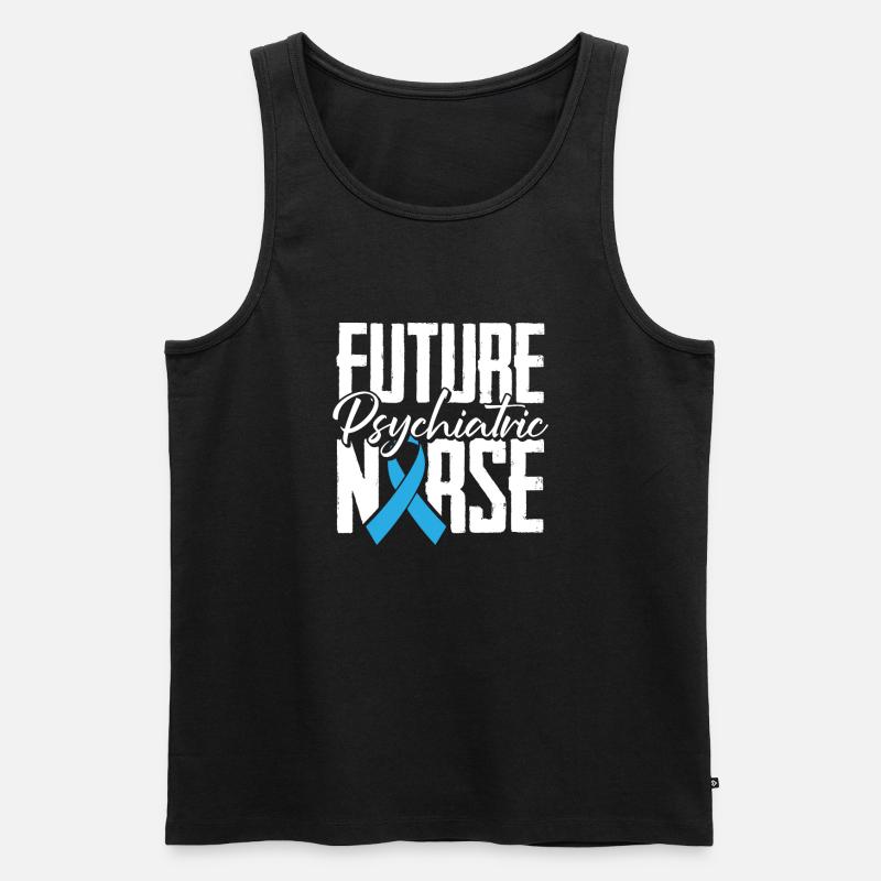 Krankenschwester - Männer Premium Bio Tank Top - Schwarz