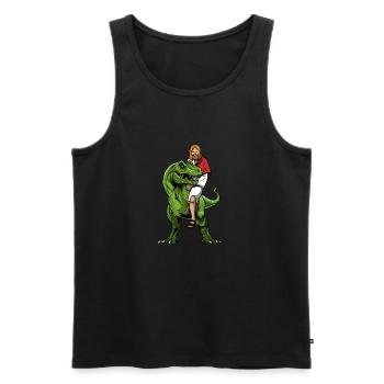Christ Christianity Extraterrestrial Jesus - Men's Premium Organic Tank Top - black - Front - Michal (187cm)