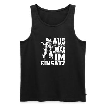 Schmied Metallbauer Schlosser - Männer Premium Bio Tank Top - Schwarz - Vorne - Michal (187cm)