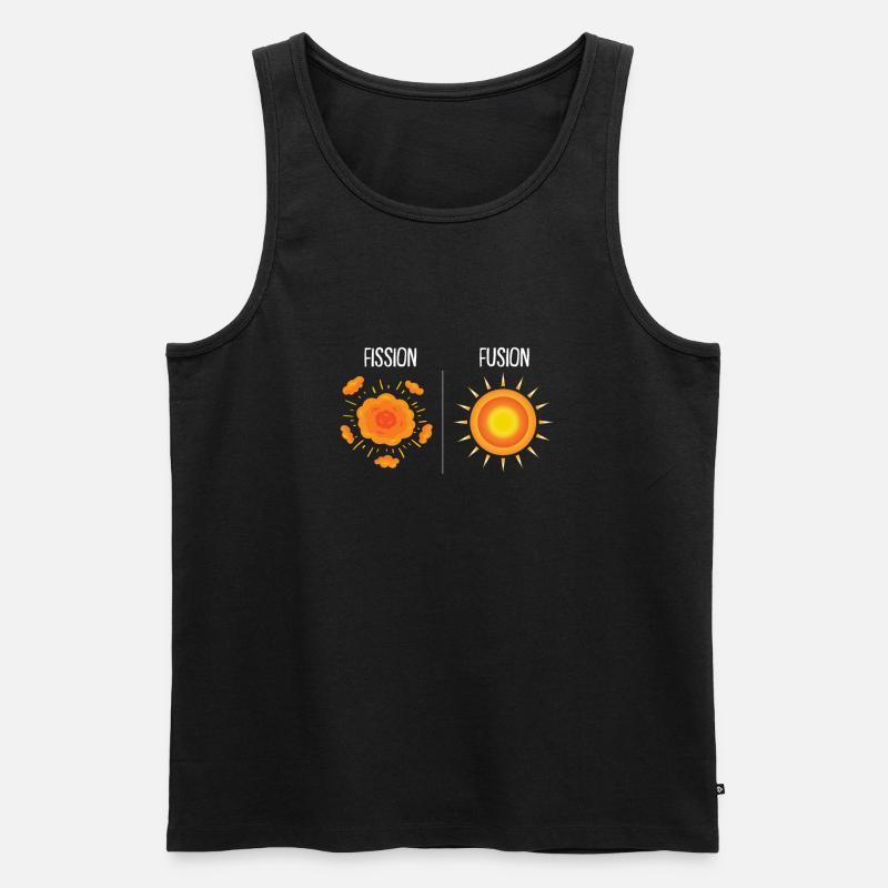 Physics Phyiker Nuclear Physics - Men's Premium Organic Tank Top - black