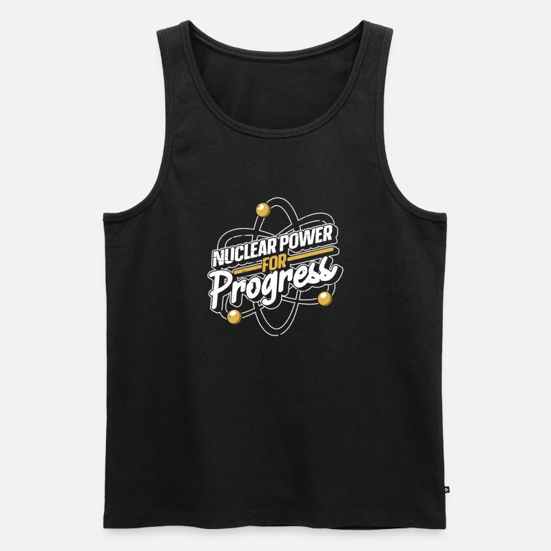 Physics Phyiker Nuclear Physics - Men's Premium Organic Tank Top - black