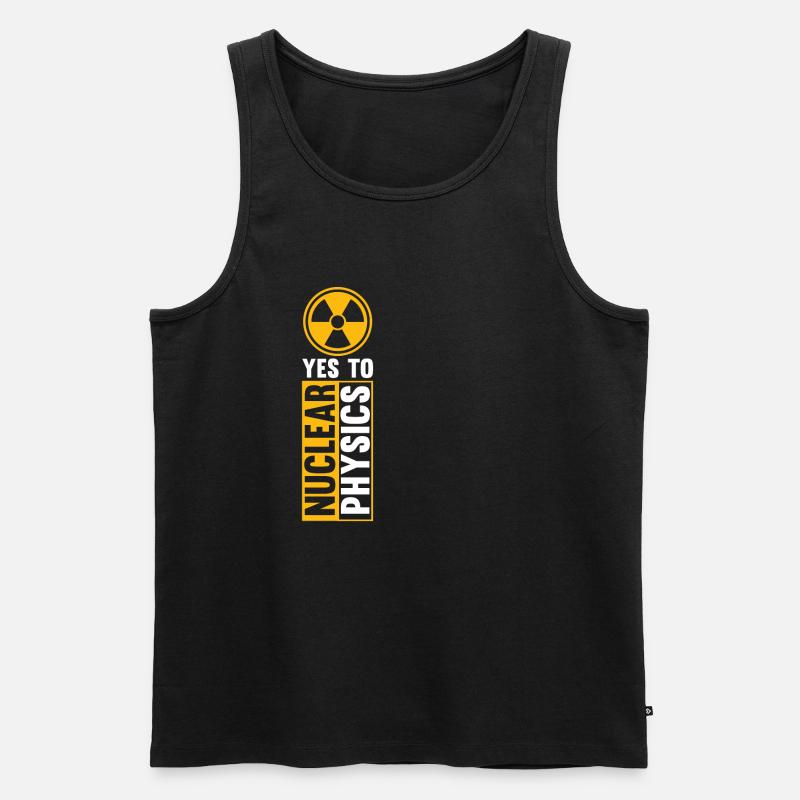 Physik Phyiker Kernphysik - Männer Premium Bio Tank Top - Schwarz