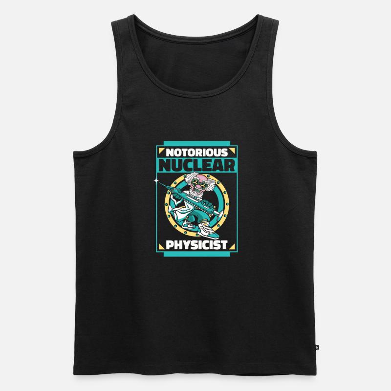 Physik Phyiker Kernphysik - Männer Premium Bio Tank Top - Schwarz