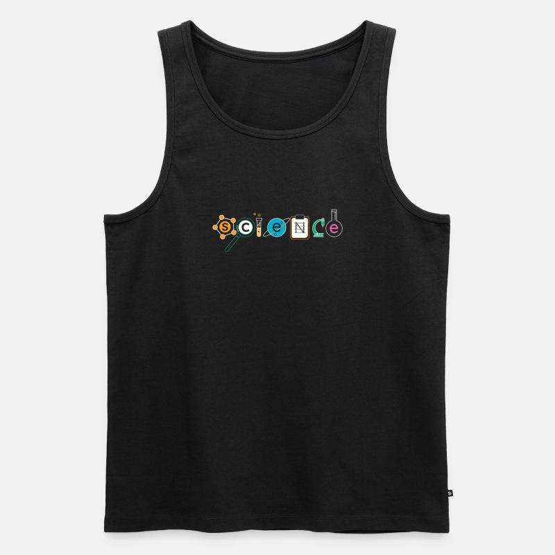 Physik Phyiker Kernphysik - Männer Premium Bio Tank Top - Schwarz
