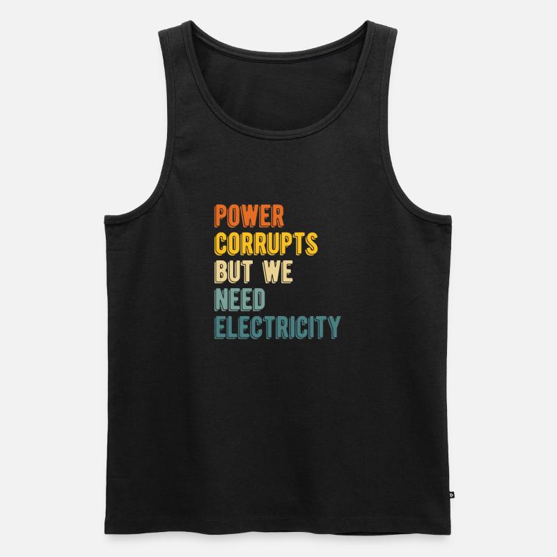 Physik Phyiker Kernphysik - Männer Premium Bio Tank Top - Schwarz