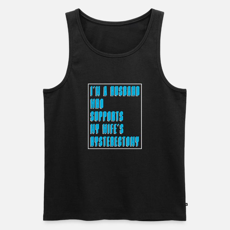 Hysterektomie Ehemann - Männer Premium Bio Tank Top - Schwarz