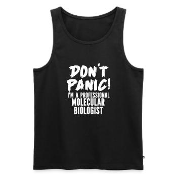 Biologie Biologe Humor Molekularbiologe - Männer Premium Bio Tank Top - Schwarz - Vorne - Michal (187cm)