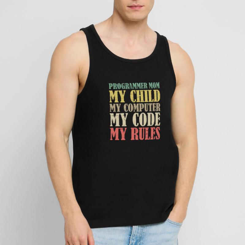 Entwickler Coder Programmierer Mama Männer Premium Bio Tank Top