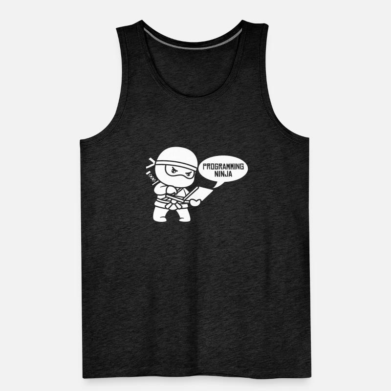 Développeur Coder Programmeur Ninja Débardeur bio Premium Homme