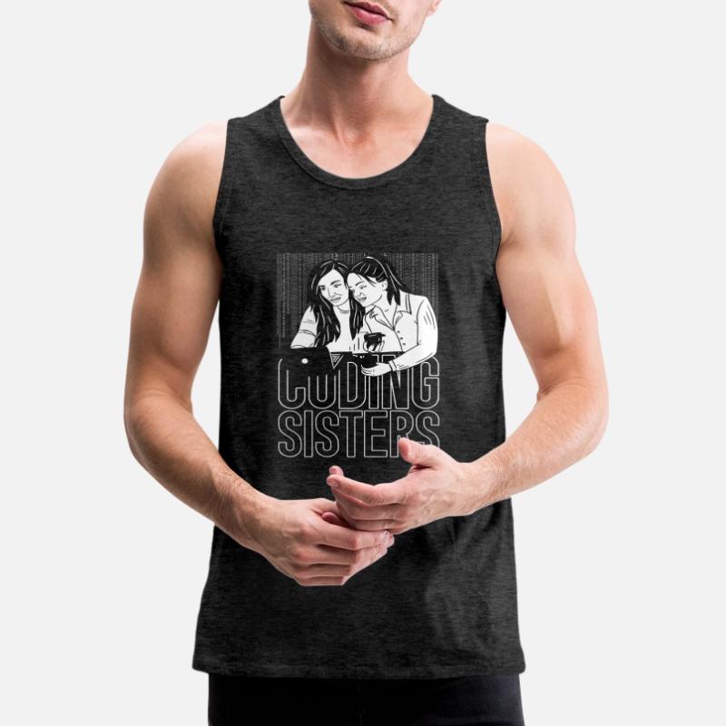 Entwickler Coder Programmierer Schwester Männer Premium Bio Tank Top