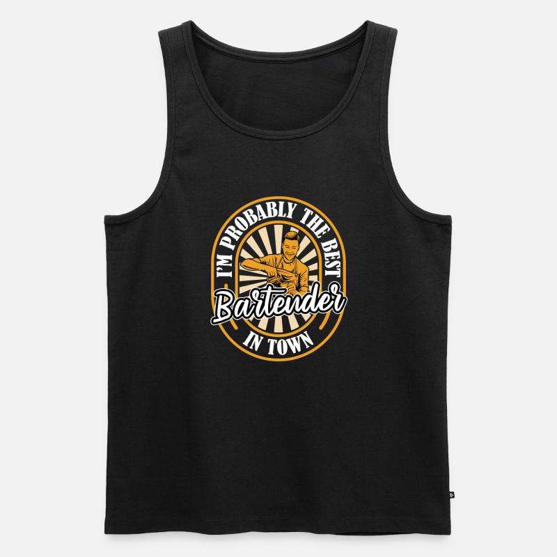 Bartender Bartender Funny - Men's Premium Organic Tank Top - black