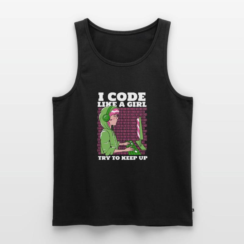 Developer Coder Programmer Men's Premium Organic Tank Top
