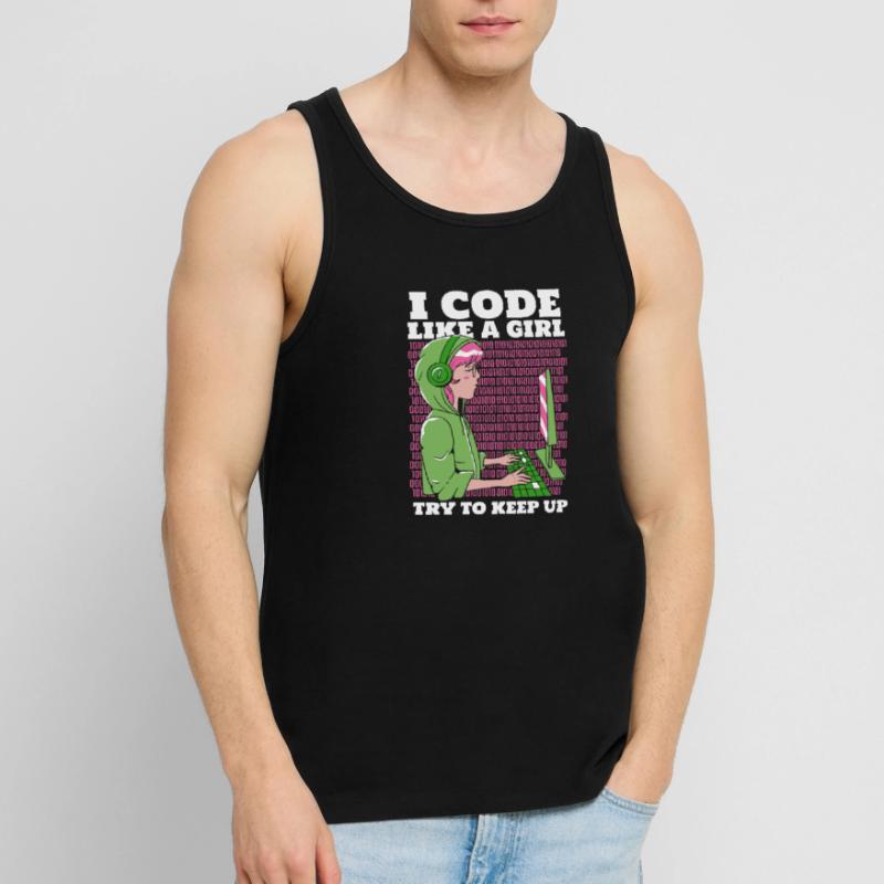 Developer Coder Programmer Men's Premium Organic Tank Top