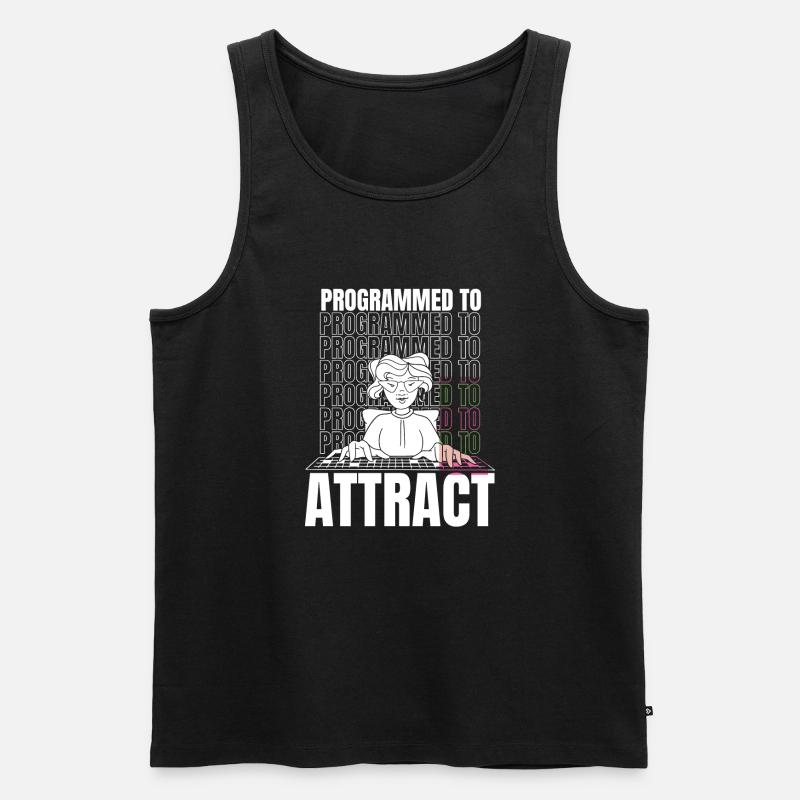 Developer Coder Programmer Funny - Men's Premium Organic Tank Top - black