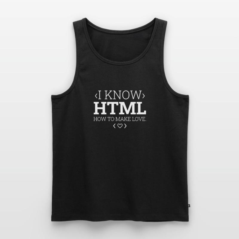 Entwickler Coder Programmierer Html Männer Premium Bio Tank Top