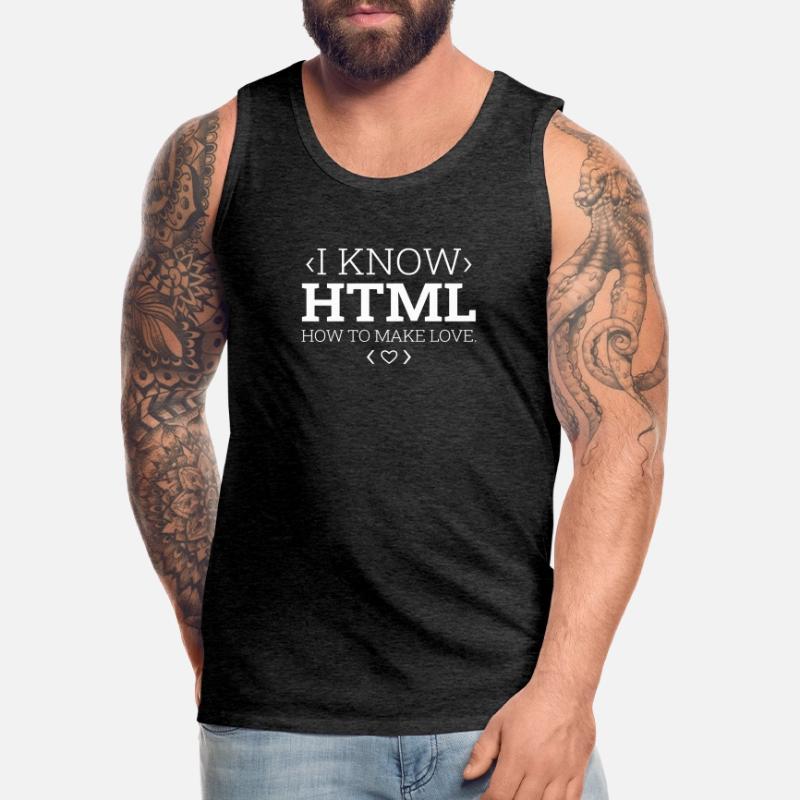 Entwickler Coder Programmierer Html Männer Premium Bio Tank Top