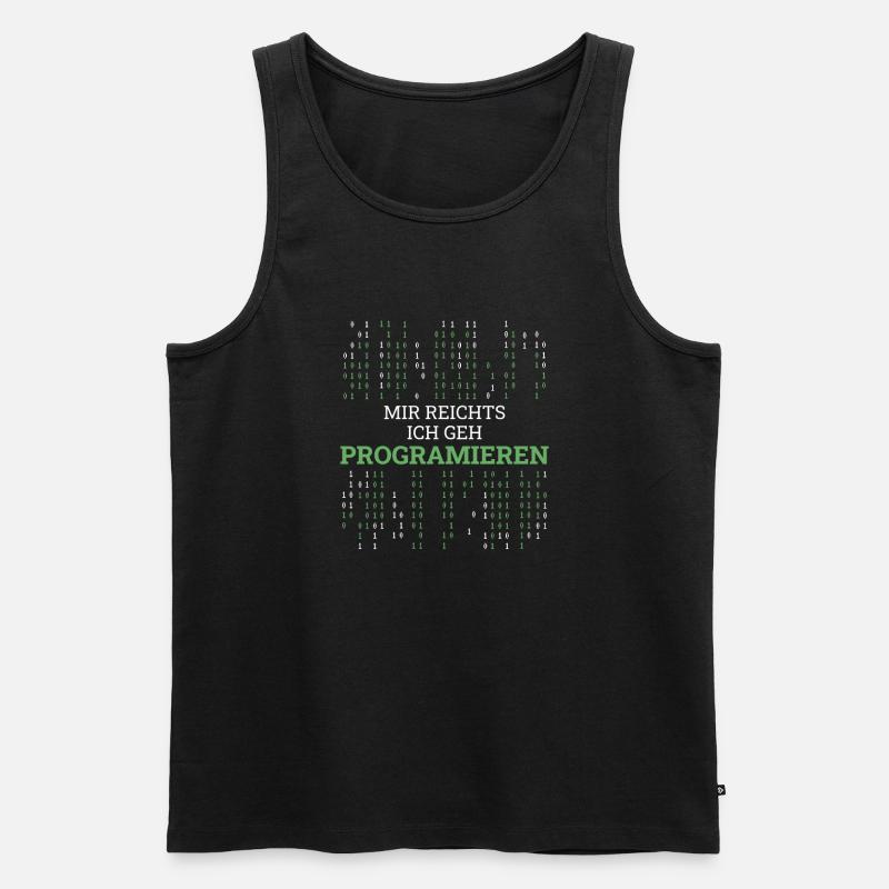 Entwickler Coder Programmierer Lustig - Männer Premium Bio Tank Top - Schwarz