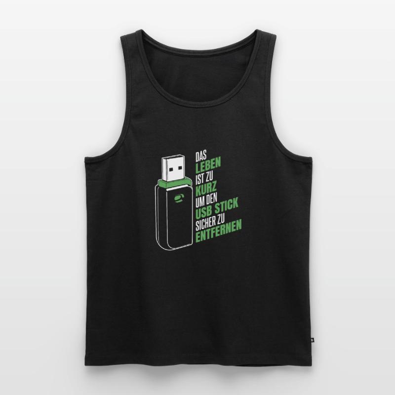 Entwickler Coder Programmierer USB Männer Premium Bio Tank Top