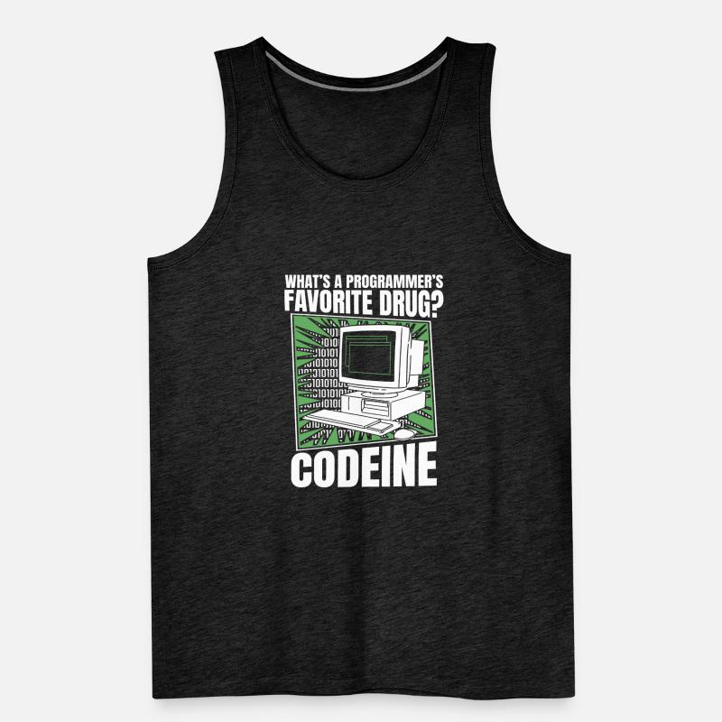 Développeur Coder Programmeur Codein Débardeur bio Premium Homme