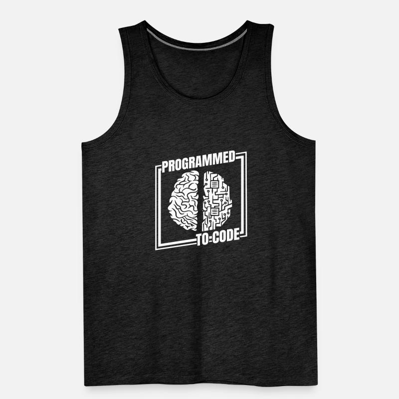 Developer Coder Programmer Funny Men's Premium Organic Tank Top
