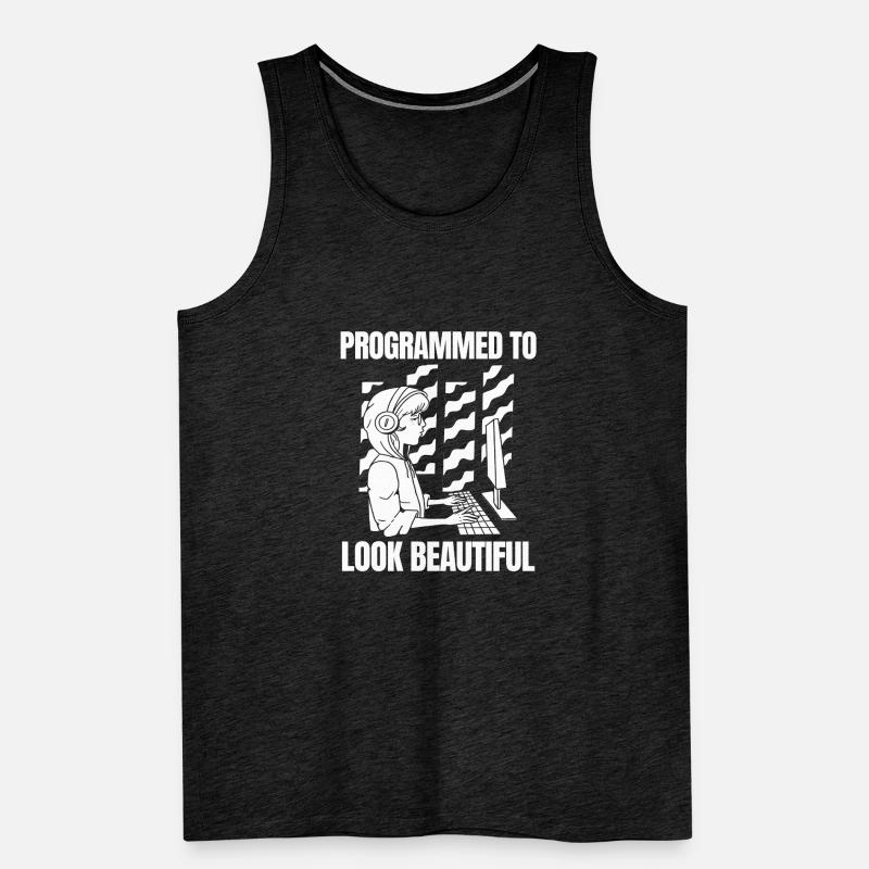 Developer Coder Programmer Beautiful Men's Premium Organic Tank Top