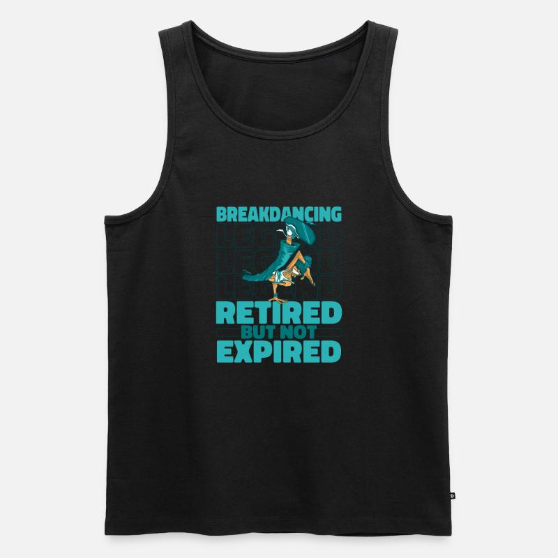 Breakdance Breakdancer Breakdancing Rentner - Männer Premium Bio Tank Top - Schwarz